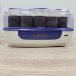 Revlon RV-258 Curling Set 12 Flocked Cool Touch Hot Rollers With Clips Curlers - Picture 1 of 8