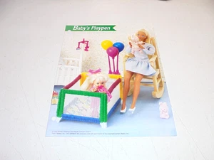 Baby Laufstall Kunststoff Leinwand Muster für Modepuppen - Bild 1 von 4