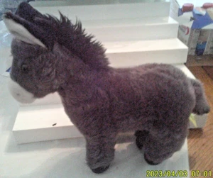 Aurora - Miyoni Tots - 11" Donkey Foal Plush gray white - Picture 1 of 1