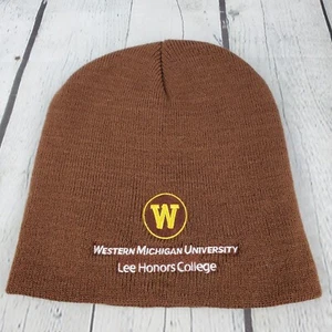 Western Michigan University WMU Winter Beanie Hat Brown "Lee Honors College" - Picture 1 of 5