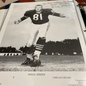 Doug Atkins Autographed 8 x 10 Photo Chicago Bears HOF Player Personalized - Picture 1 of 2