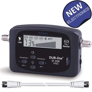 Dur-Line Sat Satfinder SF 2500 Pro LCD Display HDTV Satfinder Satelliten Finder - Afbeelding 1 van 8