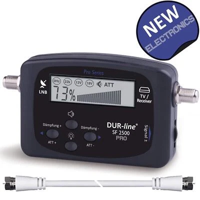 DUR-line Assis Détecteur de Satellite SF 2500 Pro Affichage LCD HDTV Finder - Photo 1/4
