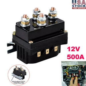 12V 500A Winch Solenoid Relay Controller Contactor 12000 LBS for Warn Badlands - Picture 1 of 13
