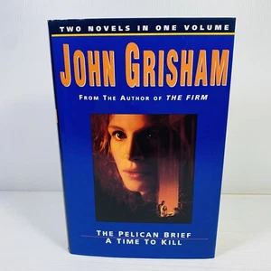 John Grisham 2 Novels in 1 Volume The Pelican Brief & A Time to Kill Hardcover - Picture 1 of 7
