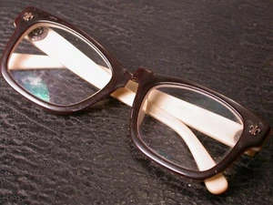 Echte Chrom Herzen Braun und Silber Brille REPARATUR - Bild 1 von 7