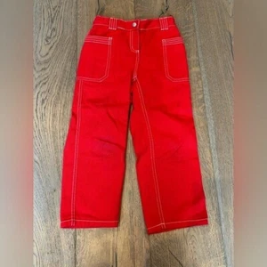 Vintage Hanna Andersson Red Gingham Waistband Pant Size 110 - Picture 1 of 4