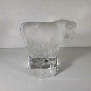 Vintage Nachtmann Crystal Bull Figurine Paperweight Germany - Picture 1 of 7