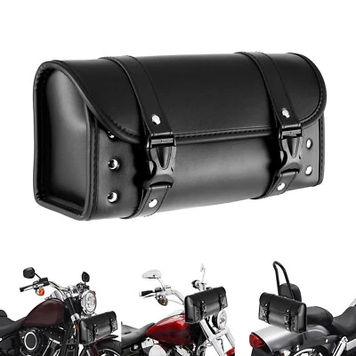 Motorcycle  PU Leather Tool Bag  Storage For Harley Sportster XL 883 XL 1200 - Image 1 of 4