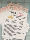 Pack of 10 Match Disney Love Quotes Hen Party Game Cards Includes Answer Card