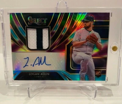 2020 Panini Select Logan Allen Tri-Color RC Auto dual patch 14/49 - Image 1 of 2