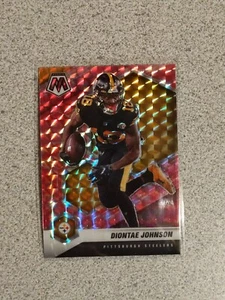 2021 Panini Mosaic NFL Diontae Johnson Pink Camo Prizm #170 Steelers - Picture 1 of 2