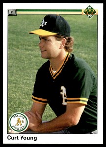 1990 Upper Deck #4 Curt Young Oakland Athletics