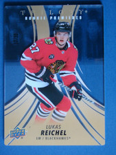2022-23 UD TRILOGY CLEAR CUT PLEXI GOLD ROOKIE PREMIERS SP 2/50 LUKAS REICHEL