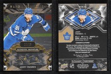 2019-20 Upper Deck Black Diamond Pure Black Auto /25 John Tavares #BDB-TA Auto