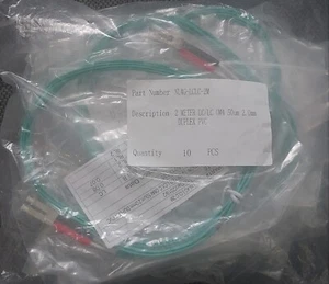 Pack of 10: 2m LC / LC 0M4 Duplex 2.0mm Fiber Optic Cable - Picture 1 of 4