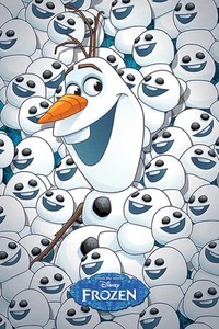 Frozen Fever Olaf con Mini Poster da Parete Maxi di Olaf 24" x 36" Disney - Foto 1 di 3