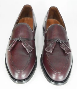 Allen Edmonds Grayson Men's Size 9.5 AA Tassel Oxfords Burgundy Dress Shoes - Picture 1 of 12