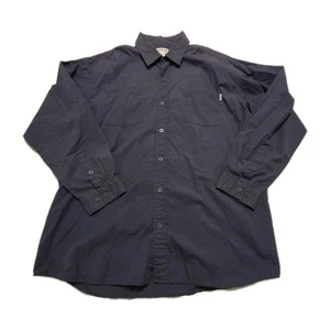 Carhartt Relaxed Fit Button Down Shirt Mens 2XL Long Sleeve Charcoal Work Utilit - Picture 1 of 6