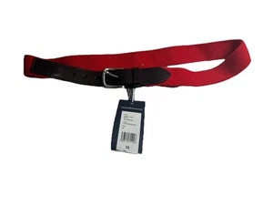 Neu mit Etikett Vineyard Vines Herren Leder Leuchtturm rot Gummigürtel Größe 32 Einzelhandel $ 85 - Bild 1 von 4