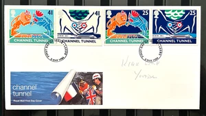 Francobolli Regno Unito FDC Primo Giorno - Tunnel Canale 1994 Francobollo n.29 - Foto 1 di 2
