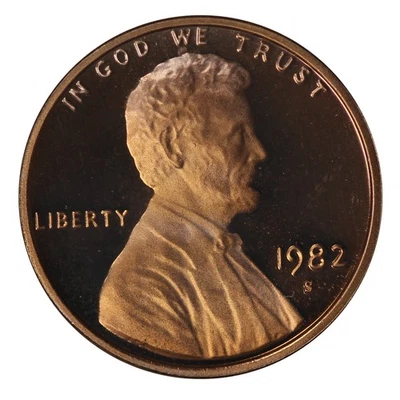 1982 -S Lincoln Memorial Cent Gem Proof Single Coin - Image 1 of 4