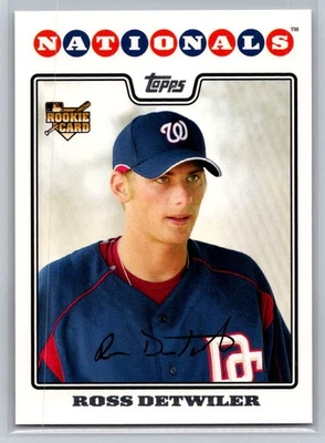 2008 Topps #92 Ross Detwiler Rookie Washington Nationals F55 - Image 1 of 2