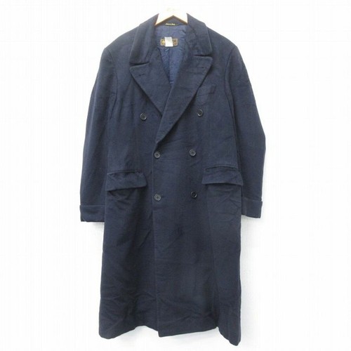 VETEMENTS L vecchi vestiti cappotto lana manica lunga uomo anni 90 lunghezza cashmere scuro usato0