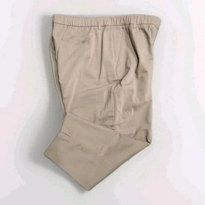 CATHERINES Chino Khaki Crop Pants Modern Stretch Beige Size 28WP Straight Leg  - Imagem 1 de 4