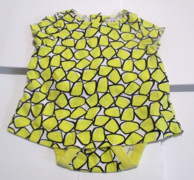 NIÑAS DVF DIANE VON FURSTENBERG BEBÉ HUECO AMARILLO PIEDRA MAMELUCO VESTIDO CONJUNTO 0-3 M Foto 1 de 2