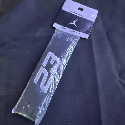 Diadema de rizo vintage Jordan Jumpman/23 negro colorblock para hombre talla única NUEVO Foto 1 de 4
