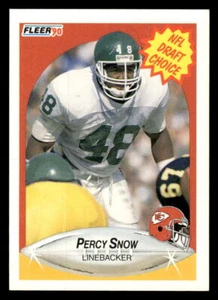 1990 Fleer #342 Percy Snow - EX-EXMT *TedsCardShack* - Picture 1 of 2