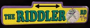 Vintage Original 1982 The Riddler RD Road Plastic Street Sign Batman DC Comics - Picture 1 of 2
