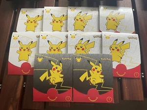 (10) Lot Pokemon 25th Anniversary McDonalds Special Promo Sealed Pack Bonus Toys - Picture 1 of 2