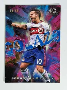2016 Topps Apex MLS Global Golazo Blue #SG Sebastian Giovinco 18/99 - Picture 1 of 2