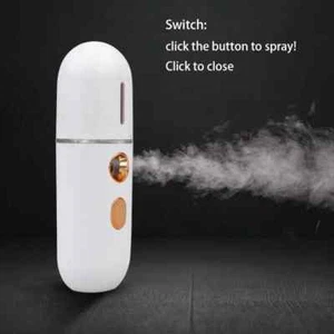 Mini Umidificatore Portatile Nano Mister Dispositivo Vaporiera Viso Spray Bellezza - Foto 1 di 8