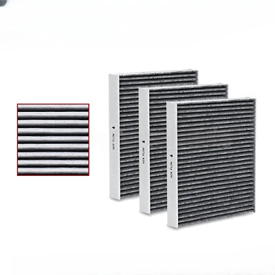 3pcs Cabin Air Filter for Buick Lacrosse Cadillac CTS CT6 16-20 Camaro CHEVROLET - Image 1 of 4
