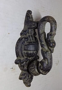 Serpentine Snake Door Knocker Cast Iron Conversational Unique - Picture 1 of 5