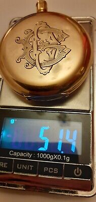 18ct Solid Gold Full Hunter Pocket Watch Case 51.4g Selling As Scrap,all 18ct! • 1,975£