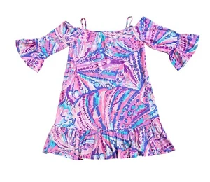LILLY PULITZER Girls Youth Size XL (12-14) Alanna Mini Colony Coral Dress NWOT - Picture 1 of 8