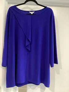 NNT Ladies Round Neck Top Mid Blue Size 4XL - Picture 1 of 1