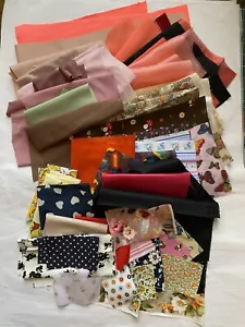 600g Bag Scrap Fabric mixed colours Doll Clothes craft - Picture 1 of 7