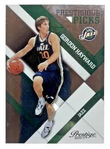 Prestige Prestigious Picks 2010-11 verde/499 Gordon Hayward #9 novato radiocontrol jazz - Imagen 1 de 2