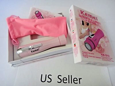 Kemei Mini Impermeable Depilación Axila Afeitadora Portátil Batería Seca EE. UU. Foto 1 de 4