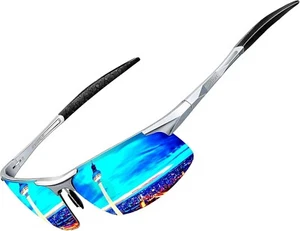 Polarized Sports Sunglasses for Men: UV400 Protection Sunglass - Picture 1 of 7