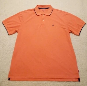 Men's IZOD Perform light orange 2 button casual wear golf polo shirt size L MINT - Picture 1 of 4