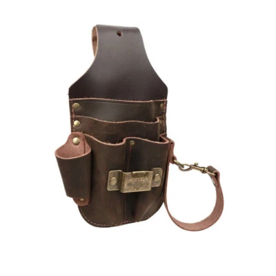 Leather 5 in 1 Tool Holster Electric Tape Thong Plier Holder Belt Pouch - image 1 of 4