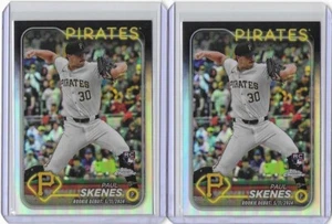 Paul Skenes 2024 Topps Chrome Update Refractor Rookie Card #USC27 Lot (2) - MINT - Picture 1 of 2