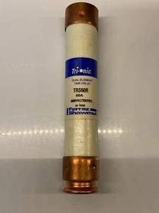 Patronensicherung 60-Amp RK5 600 Volt TRS60R (5-1/2" x 1") einmalige Zeitverzögerung 200K - Bild 1 von 6