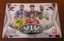 🔥 2020/21 Topps Tier One Bundesliga Soccer Hobby Box 🔥